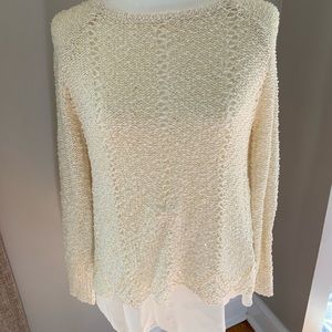 Boutique cream sparks sweater s/m